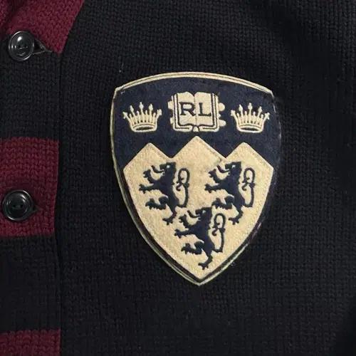 polo 폴로 랄프로렌 헤비 울 엠브로이드 프레피 숄카라 가디건 5