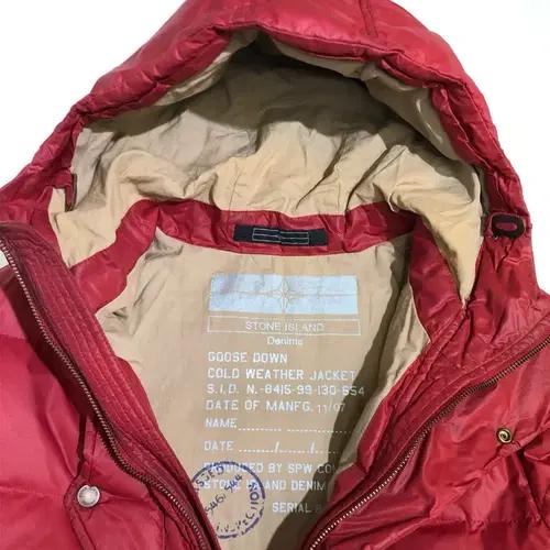 Stone island 스톤아일랜드 레드 후드 다운 6