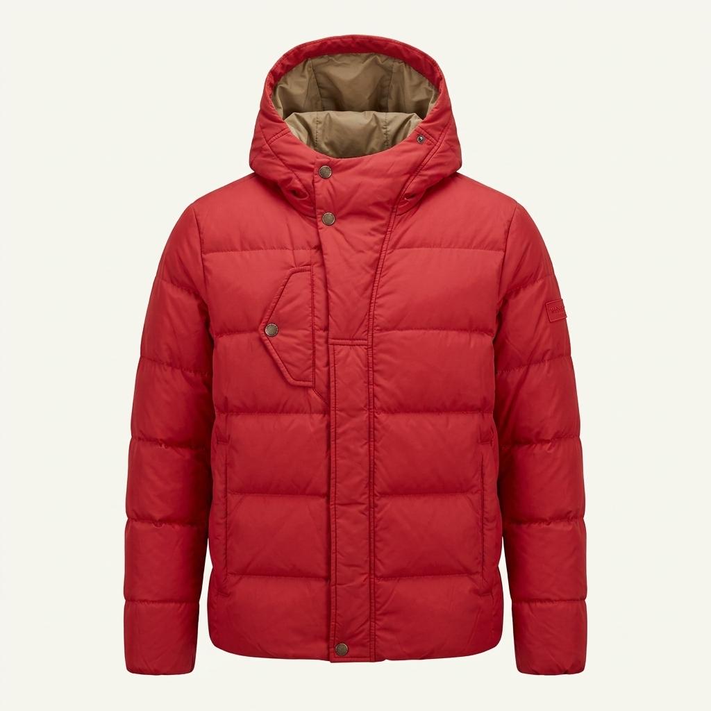 Stone island 스톤아일랜드 레드 후드 다운 1