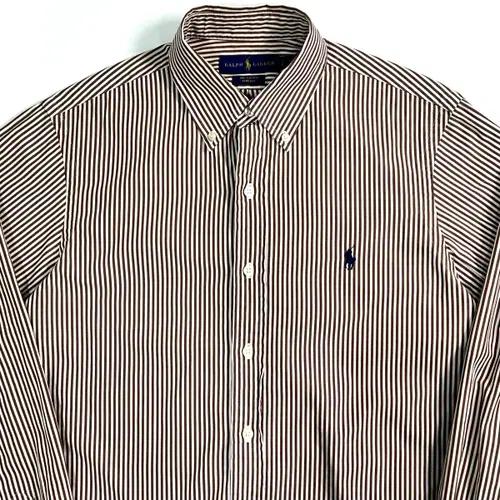 폴로 랄프로렌 브라운 스트라이프 셔츠 3