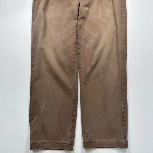 폴로 페이디드 브라운 투턱 치노 팬츠 3