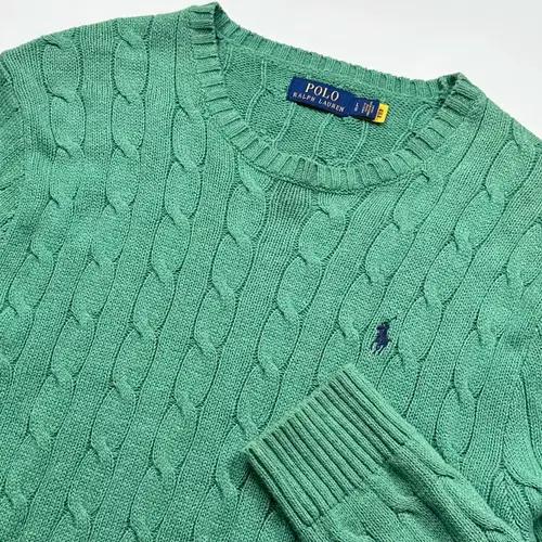 폴로 라이트 그린 케이블 스웨터 5