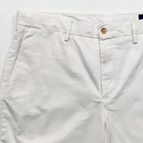 폴로 논 프론트 화이트 치노 팬츠 3