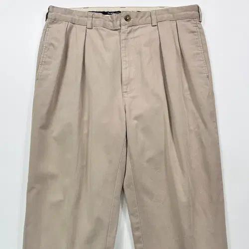 90s 폴로 투턱 베이지 치노 팬츠 2