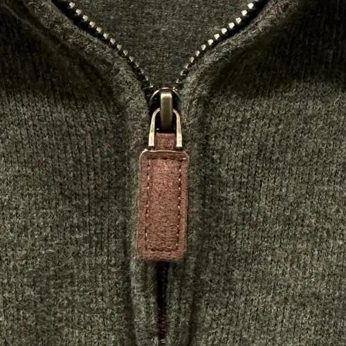 폴로 카키 스웻 하프 집업 4