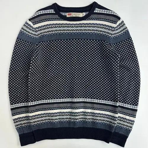 리바이스 패턴 코튼 스웨터 2