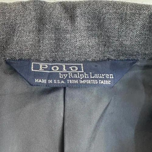 폴로 골드 버튼 그레이 블레이저 6