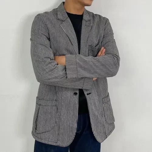 빔즈 워크 클로징 2B 스트라이프 블레이저 자켓 3