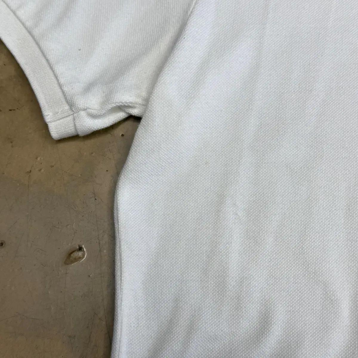 폴로 랄프로렌 L 정품인증 커스텀슬림핏 카라 반팔티 화이트 7