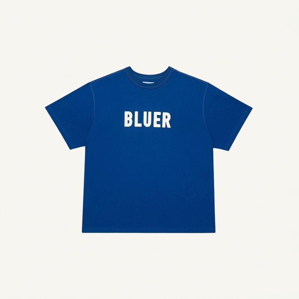 네이머클로딩 BLUER 로고 반팔 티셔츠 블루 1