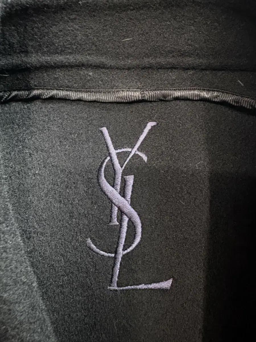 90s YSL 입생로랑 울 캐시미어 혼방 하프 코트 4284 5
