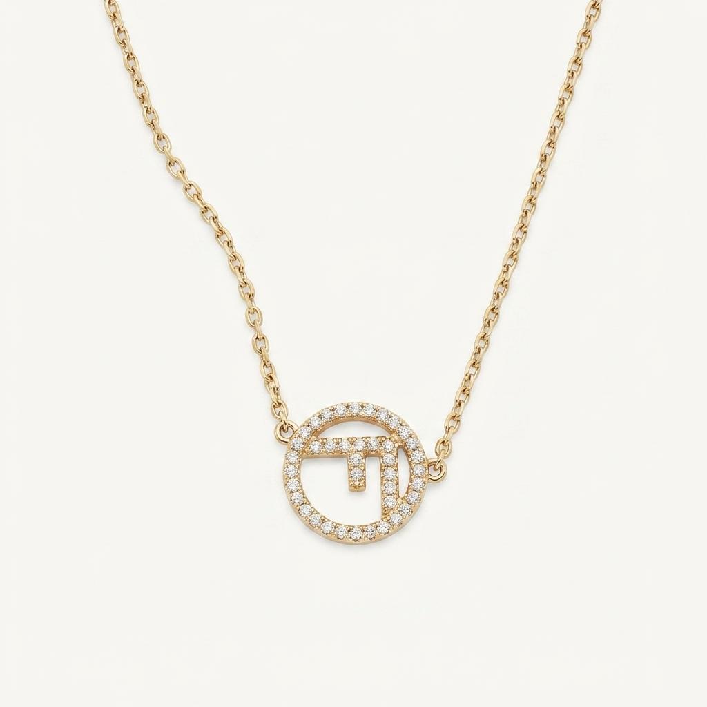 펜디 F is Fendi 로고 크리스탈 브레이슬릿 골드 1
