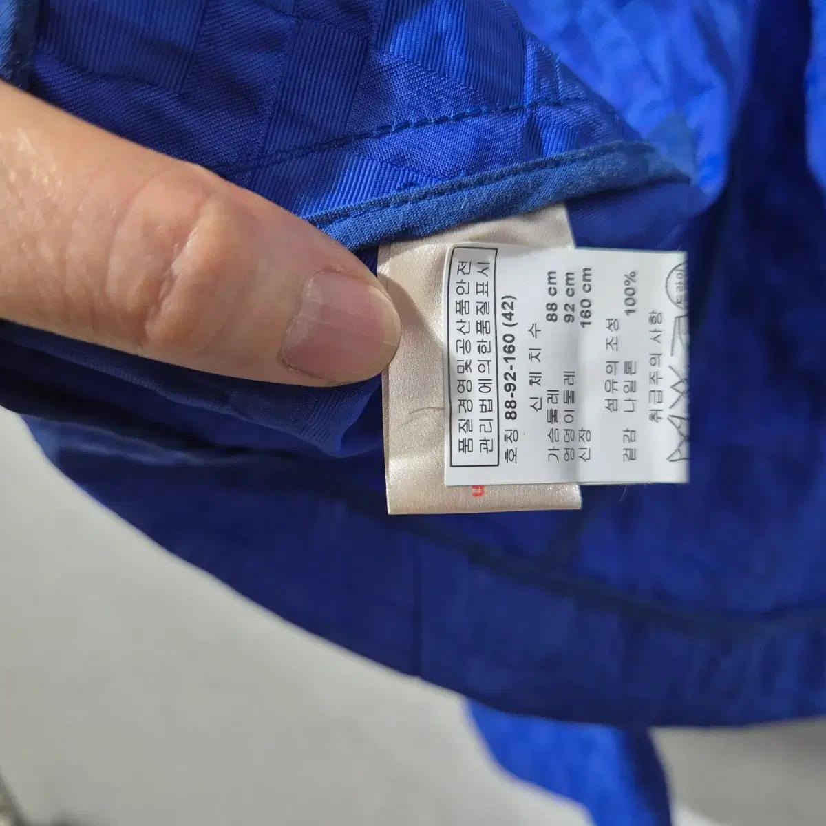 마르니 블루 체크 패턴 반팔 자켓 5