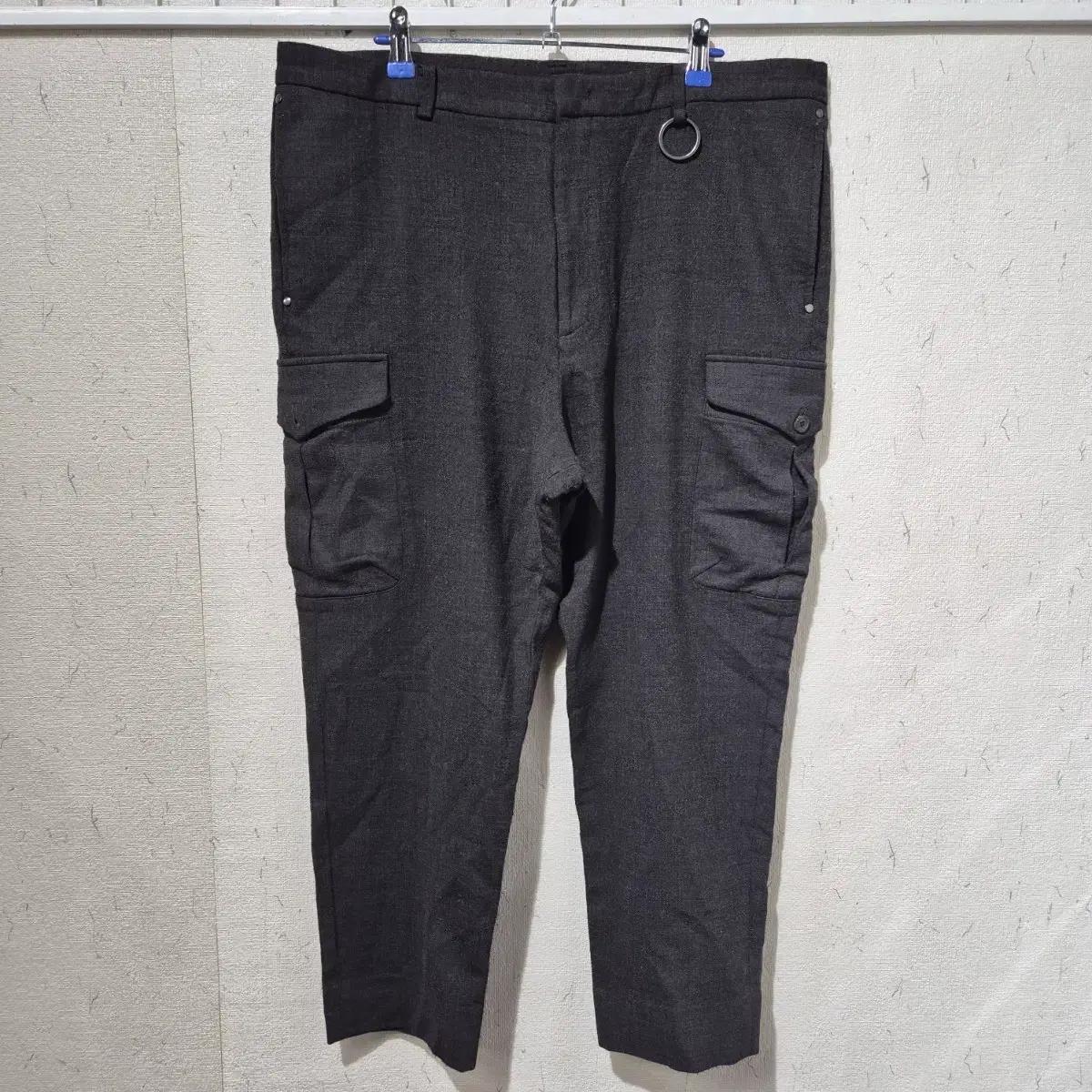 솔리드옴므 블랙 카고 바지 2