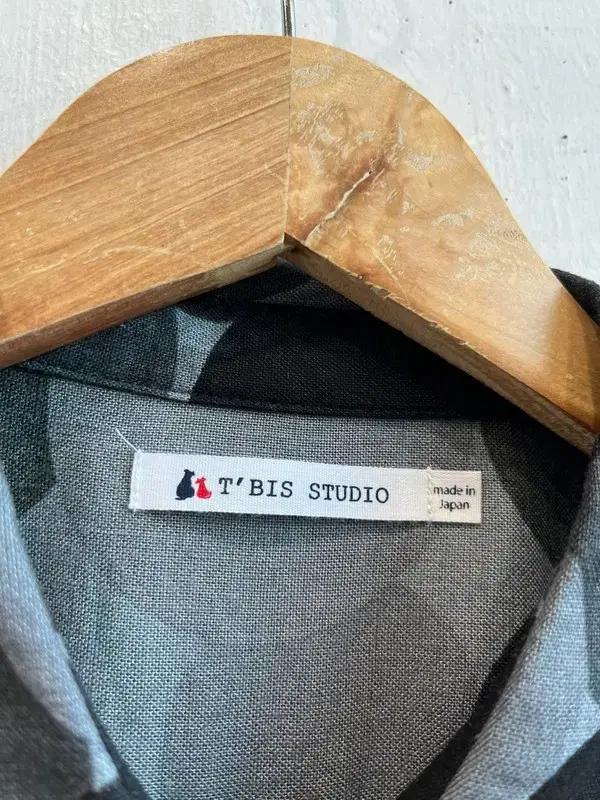 t'bis studio 도트 레이온 린넨 셔츠 Made in JAPAN 5