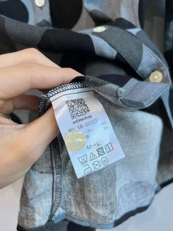 t'bis studio 도트 레이온 린넨 셔츠 Made in JAPAN 7