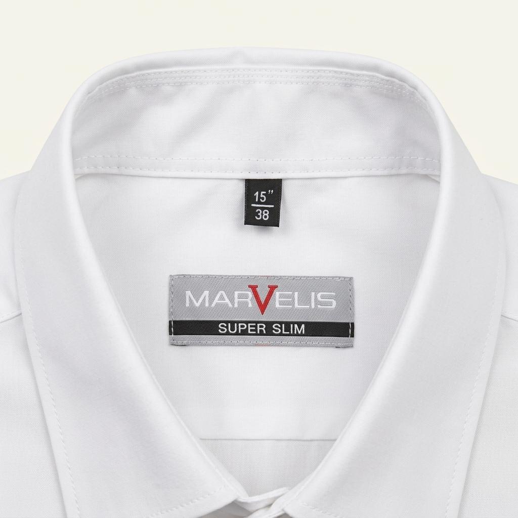 MARVELIS 흰색 셔츠 15/38 SUPER SLIM 1