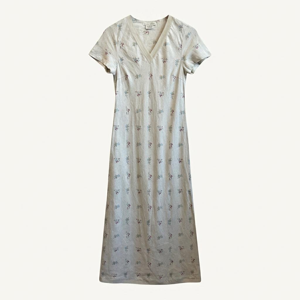LAURA ASHLEY 로라 애슐리 퓨어린넨 플라워 원피스 1