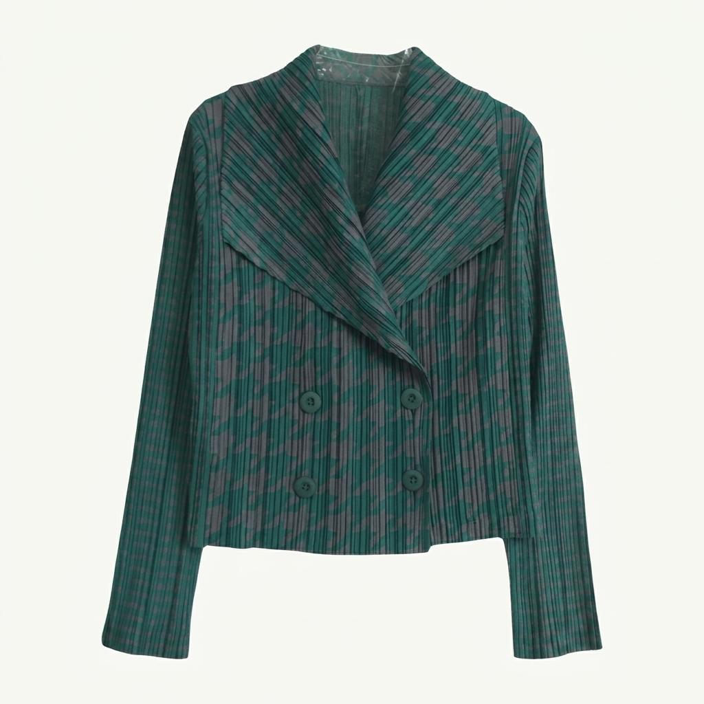 PLEATS PLEASE 플리츠플리즈 이세이미야케 하운드투스 더블  자켓 (97141) 1