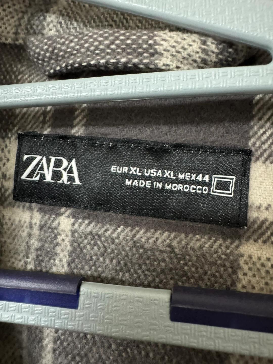 ZARA 체크 셔츠 자켓 XL 4