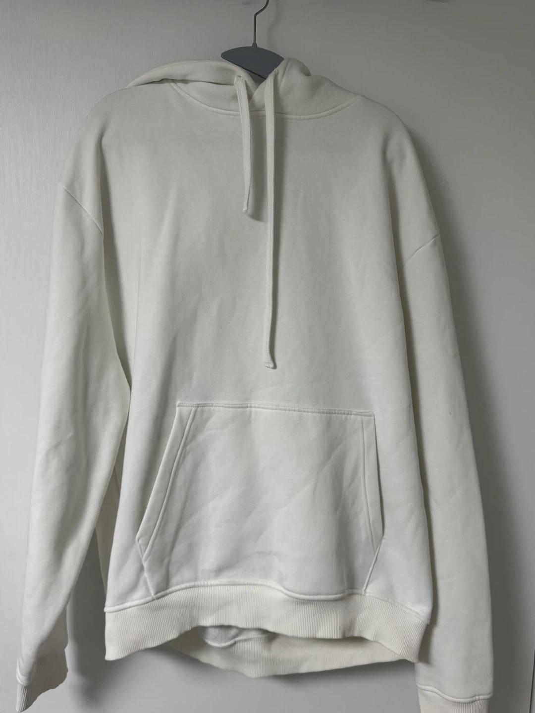 ZARA 화이트 후드티 XL 2