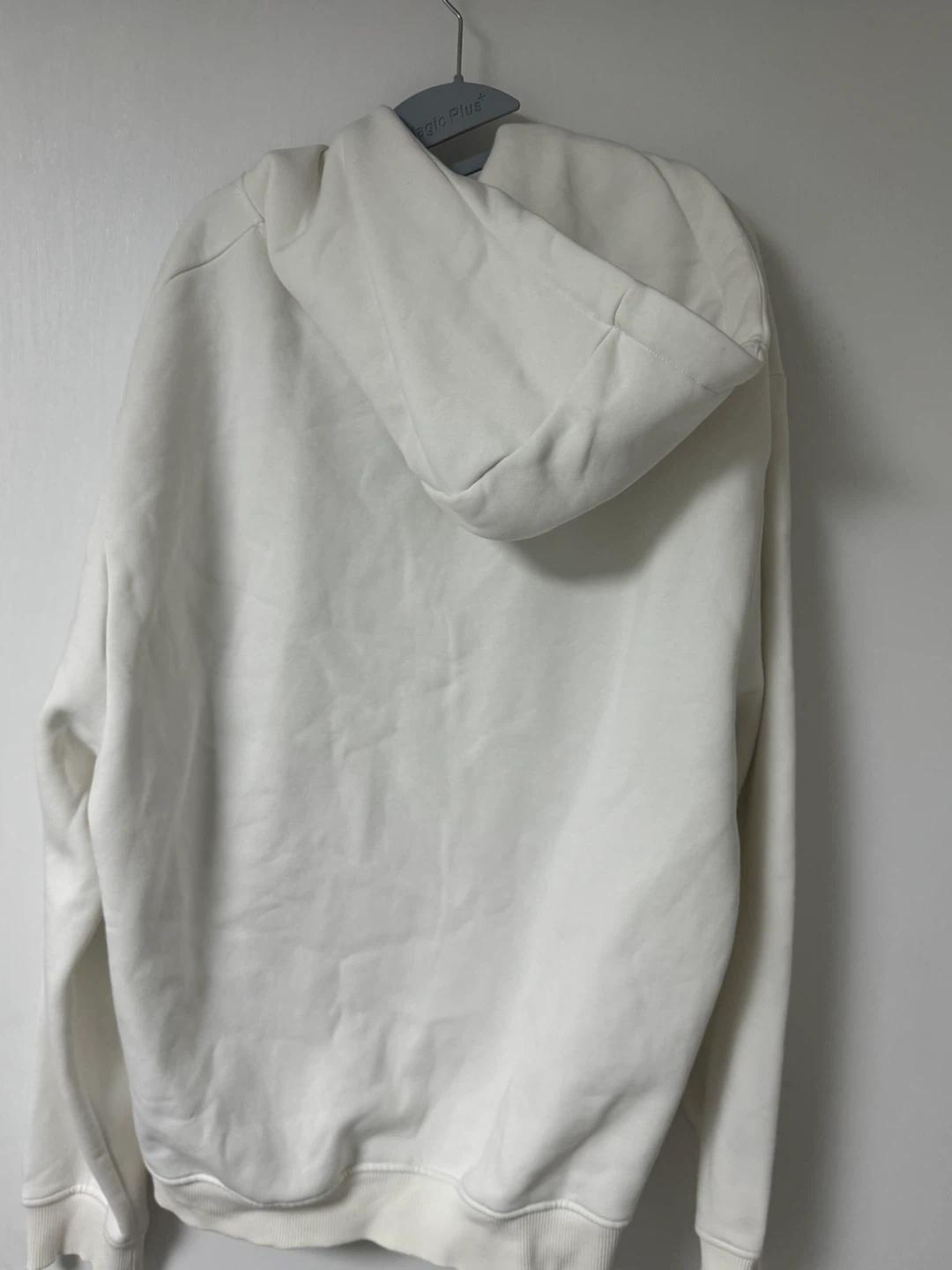 ZARA 화이트 후드티 XL 3