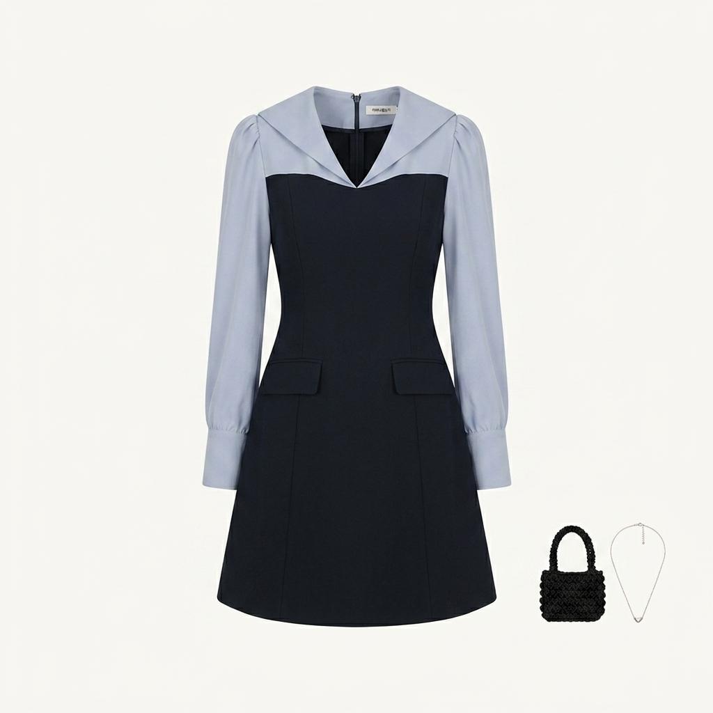 이바나헬싱키 원피스 Aella block mini dress 1