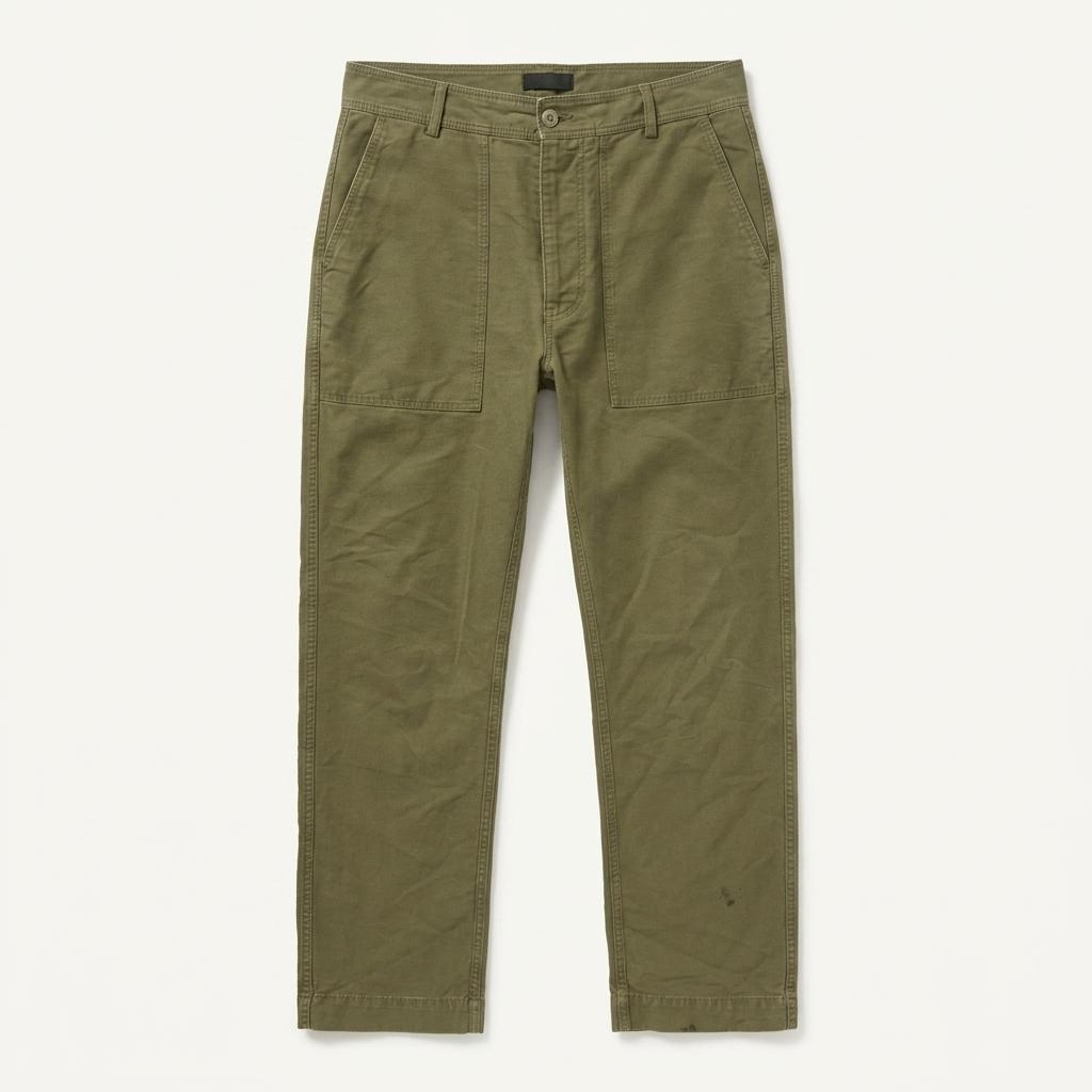 East Harbour Surplus 카키색 면바지 1
