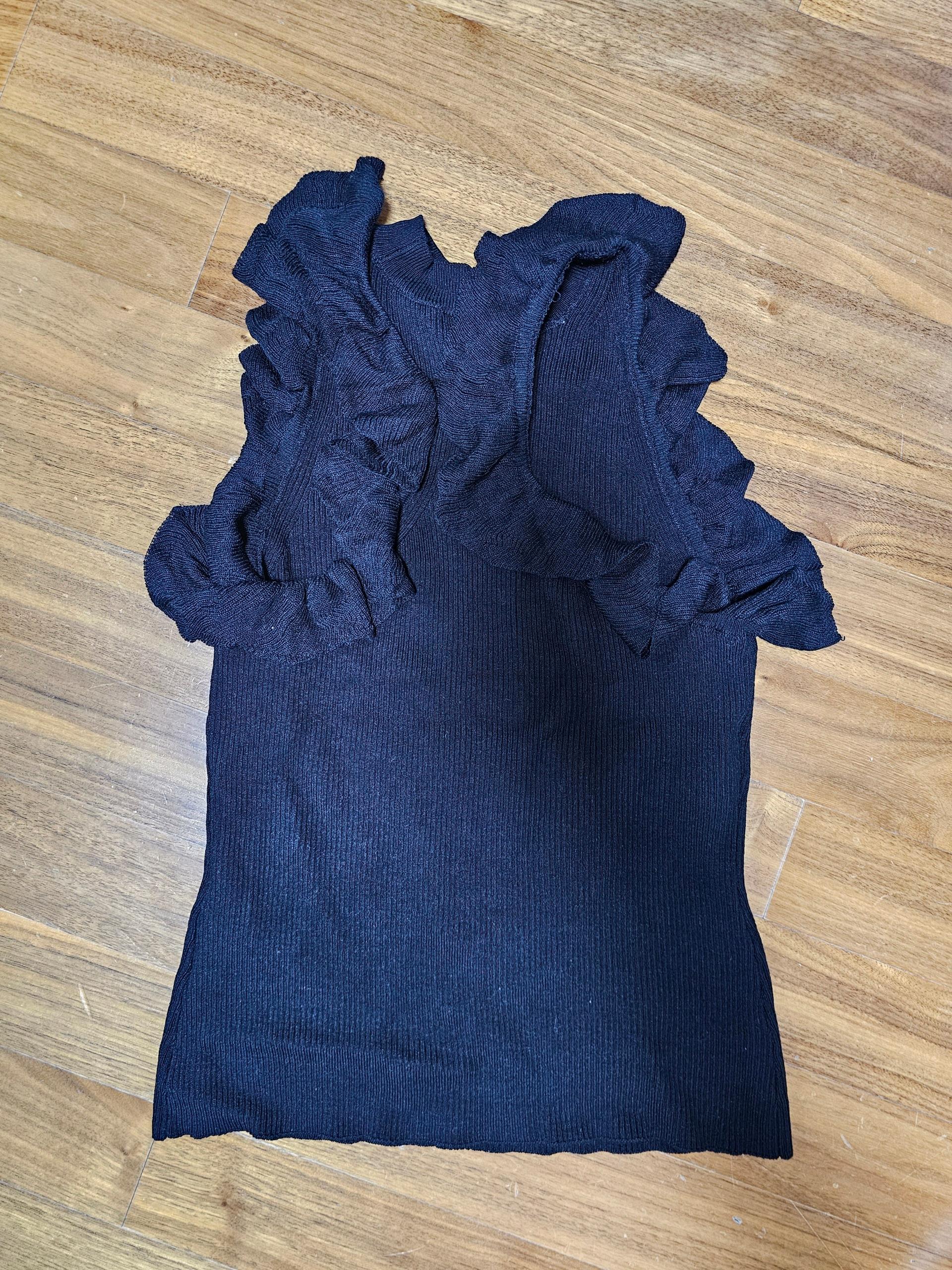 니트 민소매 프릴니트 H&M 3