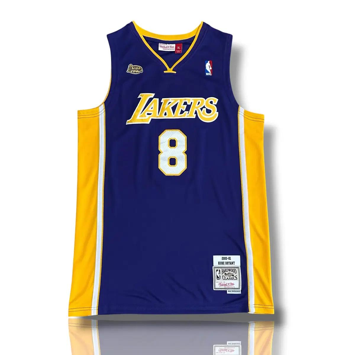 미첼엔네스 NBA XL 00-01 시즌 레이커스 No.8 코비 유니폼 2