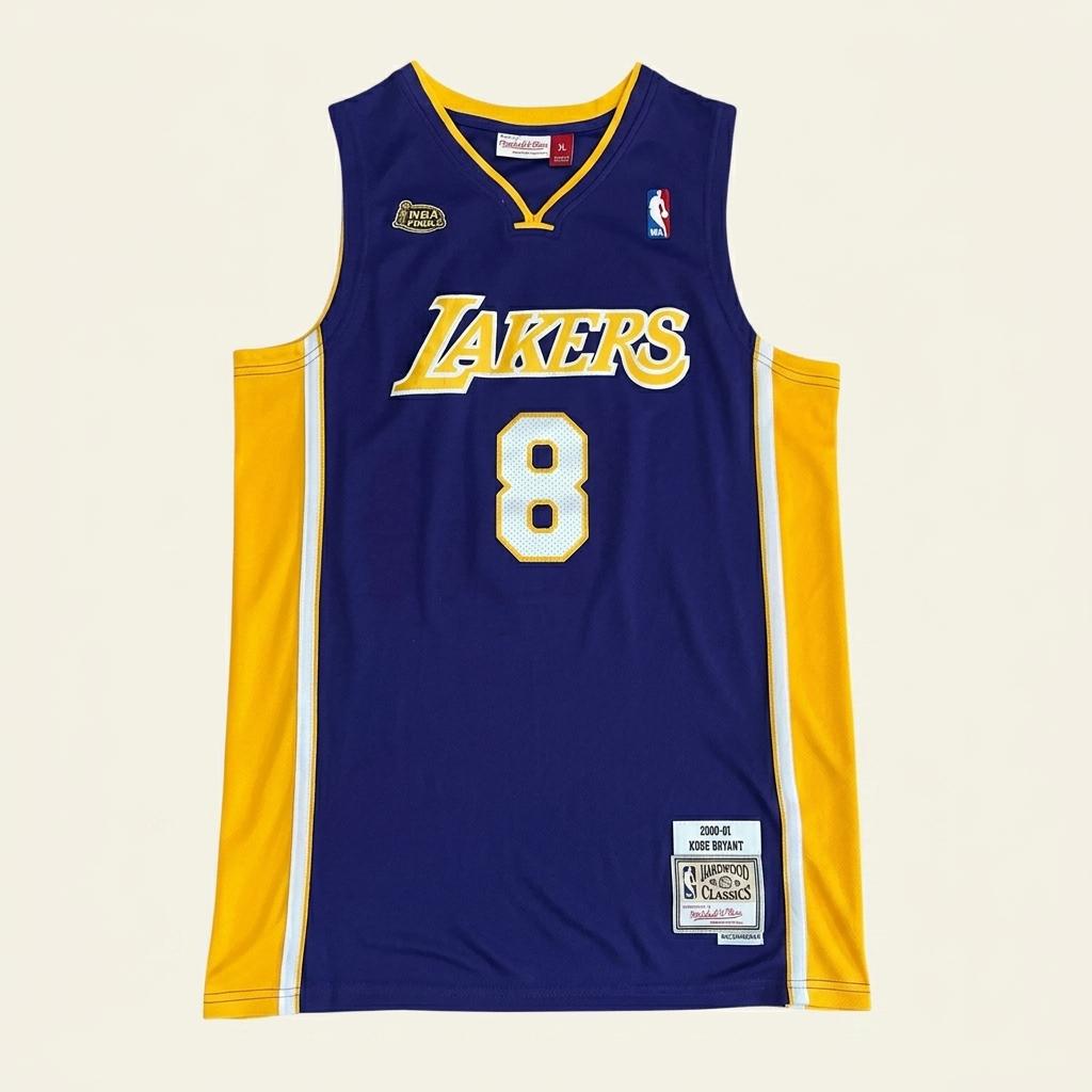 미첼엔네스 NBA XL 00-01 시즌 레이커스 No.8 코비 유니폼 1