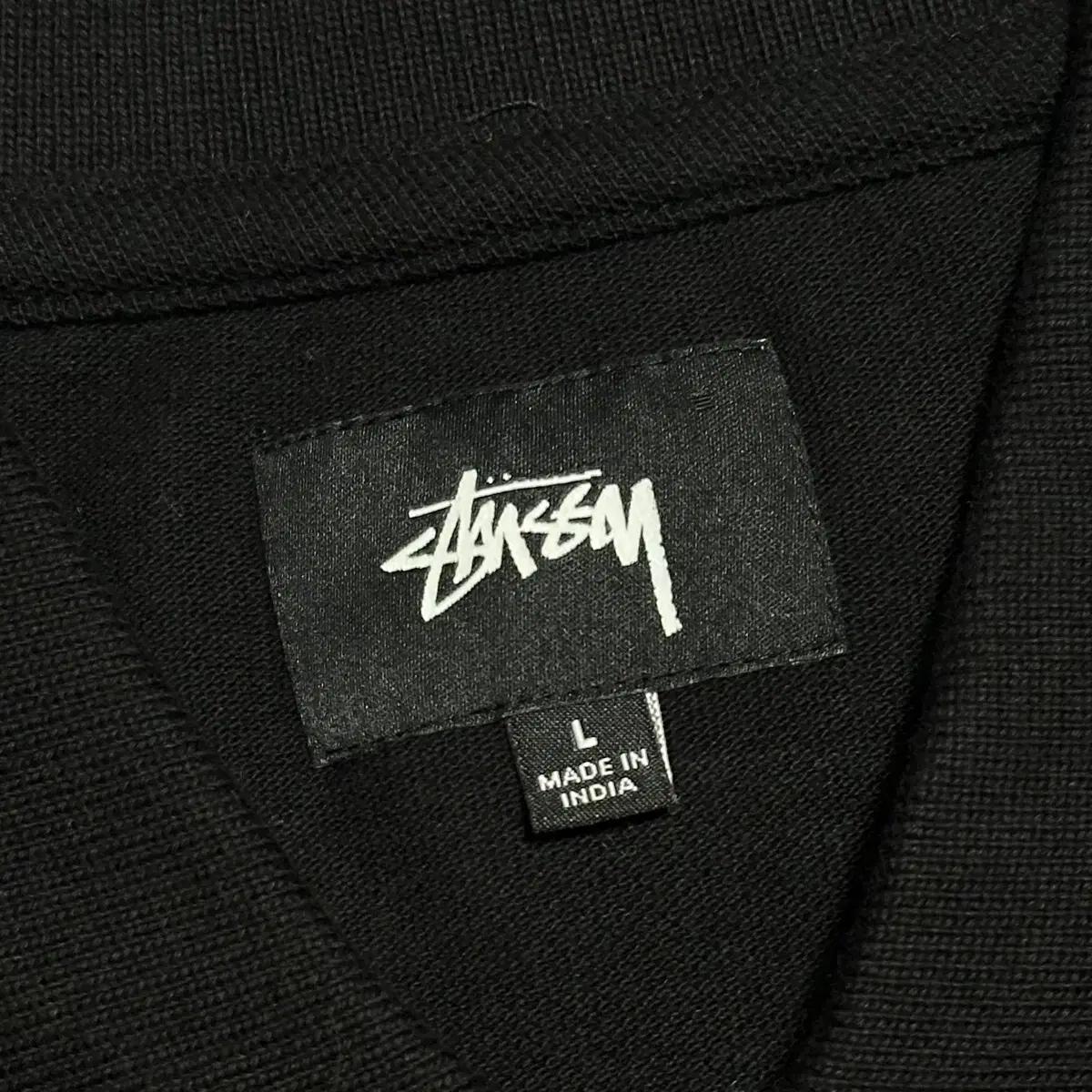 L 스투시 블랙 18ss 쥴리안 폴로 니트 반팔 집업 5