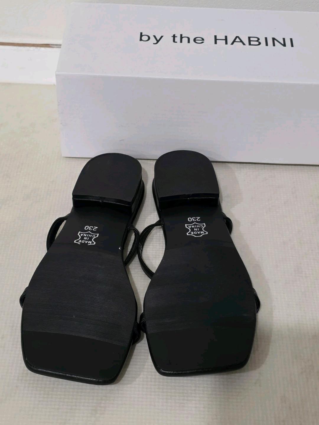 더해비니 블랙 큐빅 스트랩 샌들 230 3