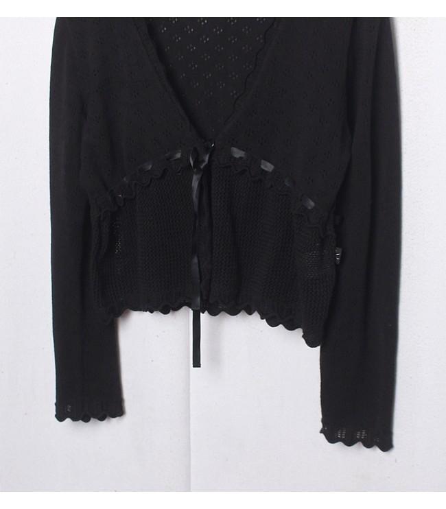 KUMIKYOKU Eyelet Cardigan 5