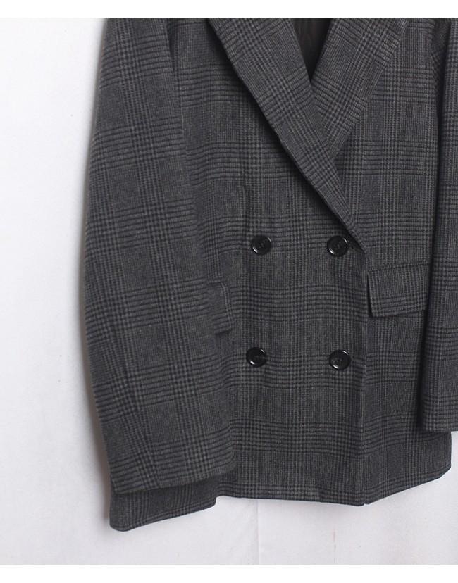 GU Check Double Jacket(미사용품) 5