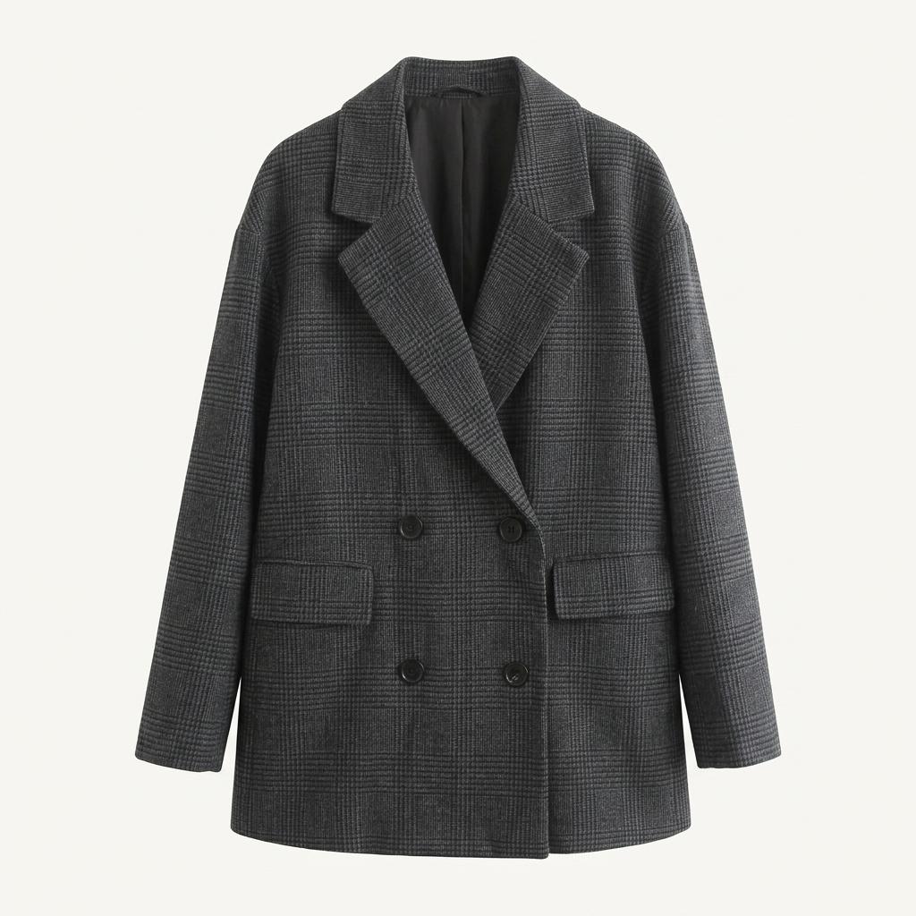 GU Check Double Jacket(미사용품) 1