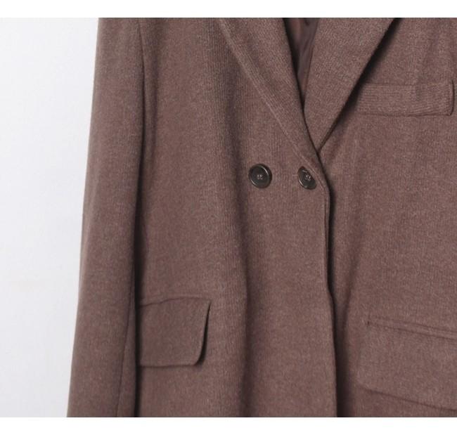 GRL Brown Tone Wool Double Jacket 6