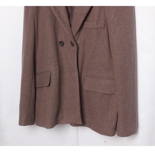 GRL Brown Tone Wool Double Jacket 5