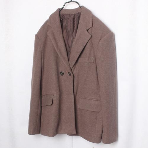 GRL Brown Tone Wool Double Jacket 2