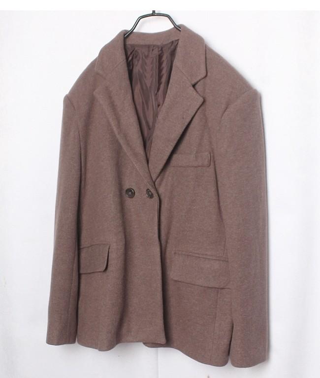 GRL Brown Tone Wool Double Jacket 10