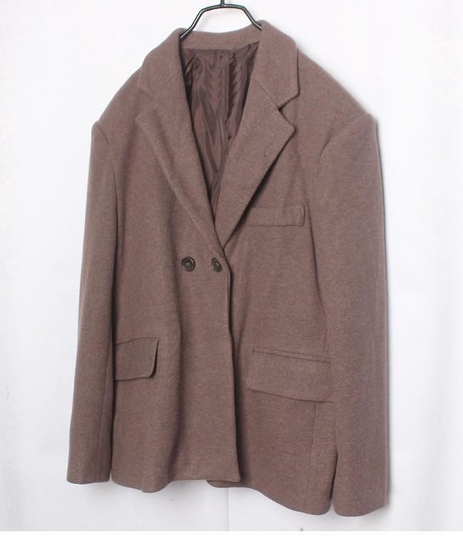 GRL Brown Tone Wool Double Jacket 3