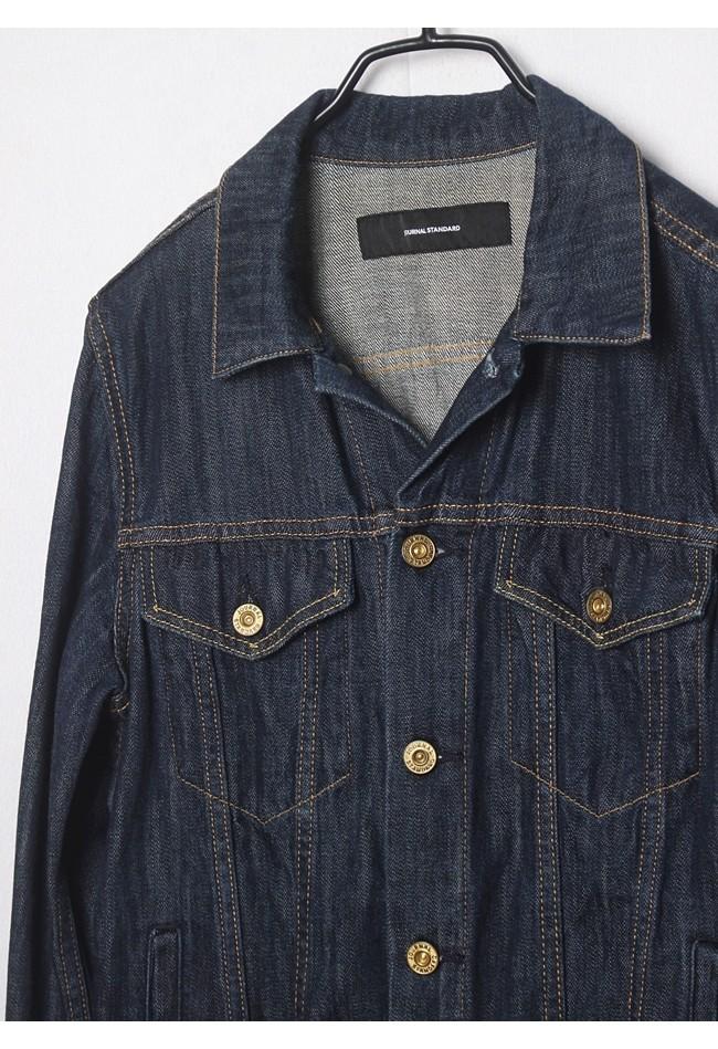 JOURNAL STANDARD Indigo Denim Trucker Jacket 7