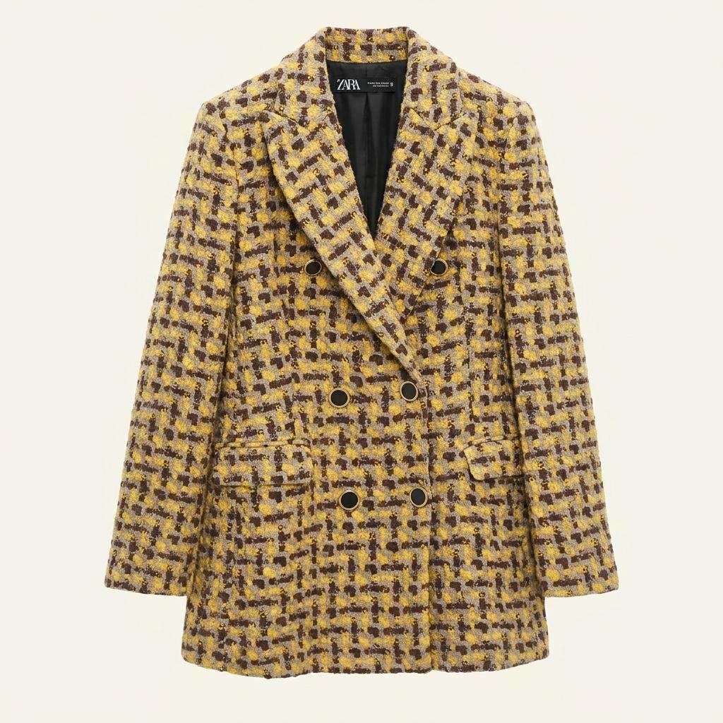 ZARA Wool Tweed Jacket 1