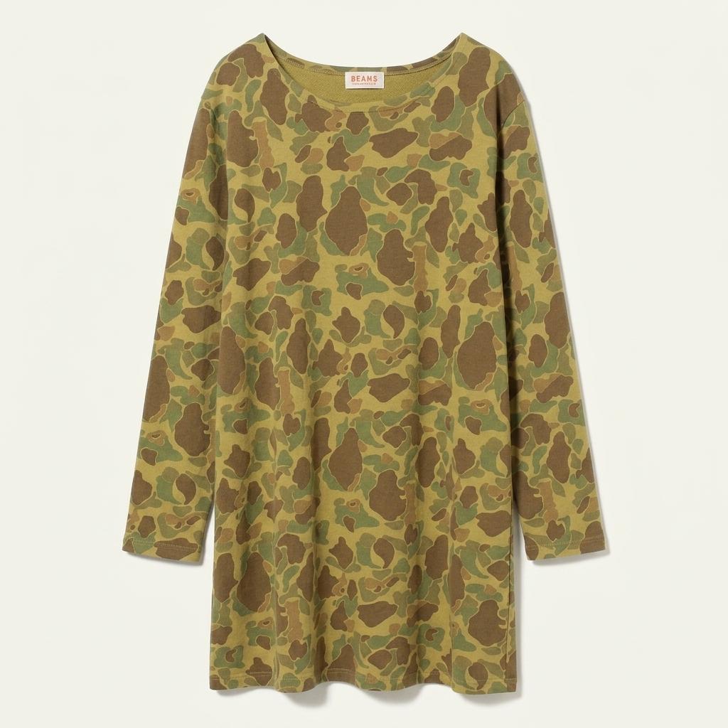 BEAMS BOY Camouflage Cotton Ops 1