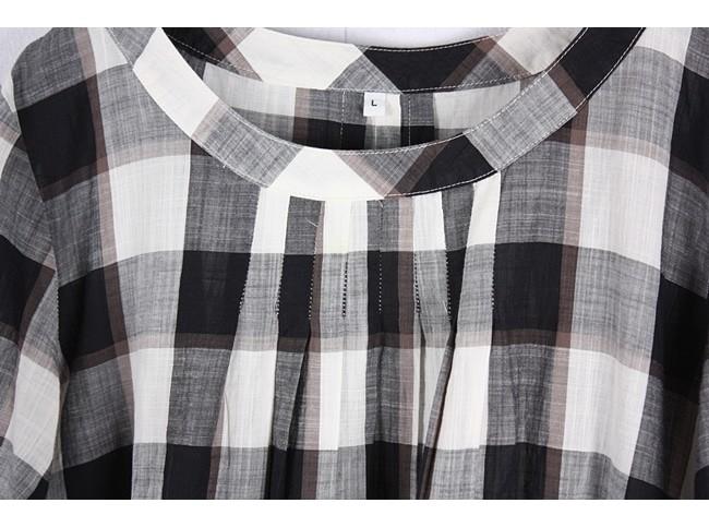 muji(natural check/cotton 100%) 7