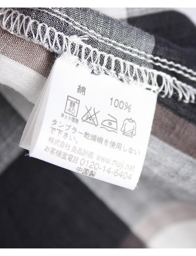 muji(natural check/cotton 100%) 9