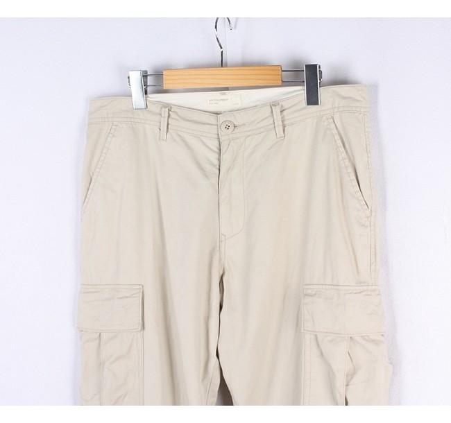 Back Number Linen Blend Work Wear Pants 4