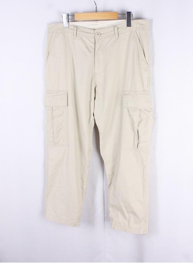 Back Number Linen Blend Work Wear Pants 3