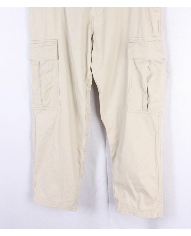 Back Number Linen Blend Work Wear Pants 5