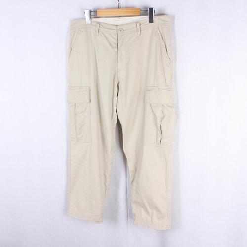 Back Number Linen Blend Work Wear Pants 2